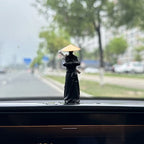 Decorative 50mm Resin Mini Figurines Ancient Sino-Japanese Samurai Warriors Office Cubicle Home Desktop Car Interior Model Gifts