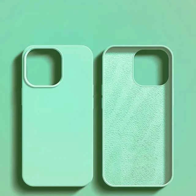Luxury Shockproof Case For Apple iPhone 11 12 13 14 15 16 17 Pro Max 17 Air Plus Liquid Silicone Cases Cover Phone Accessories