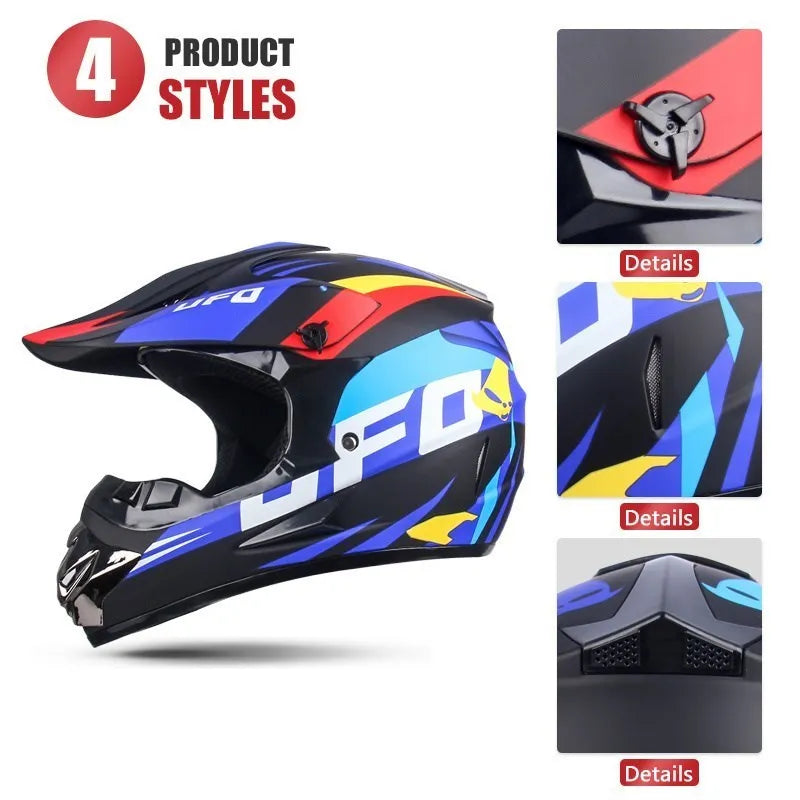 Free Gift For Adults Children Professional Off-road Helmet Motorcycle Helmet Downhill DOT Racing Motorcycle Motor Helmet