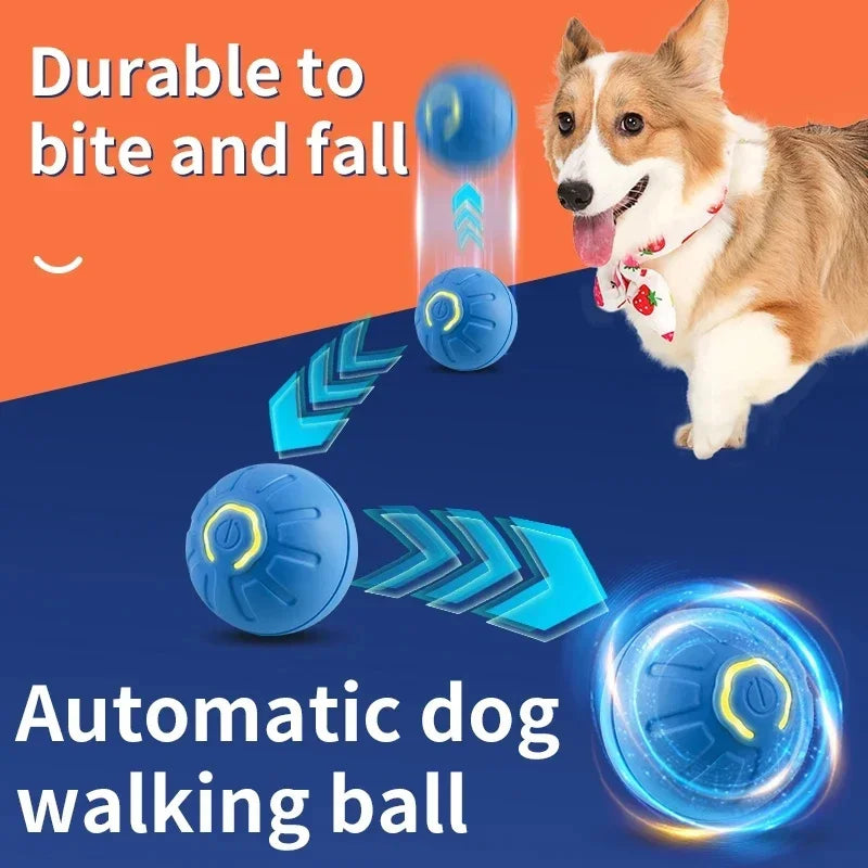 Smart Dog Toy Ball Electronic Interactive Pet Toy Moving Ball USB Automatic Moving Bouncing for Puppy Birthday Gift Cat Products - WTN Essentials 