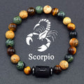 12 Zodiac Sign Bracelet Homme Constellation Bracelet for Men Aries Virgo Leo Libra Charm Bangle Women Friendship Jewelry on Hand
