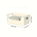 1pc Clear Plastic Seasoning Storage Box with Adjustable Divider | Versatile Kitchen Organizer for Spices, Snacks and Small Items