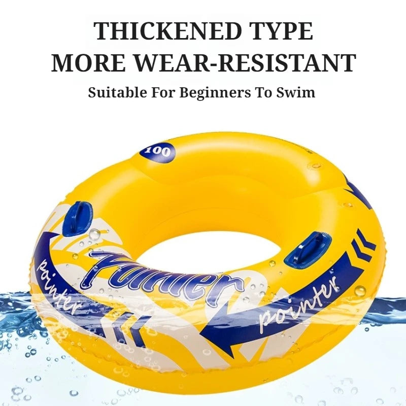 Double Airbag Swimming Rings Thickened Anti-rollovers for Adults Children, Floating Equipment, Beach Toys, Inflatable Life Buoys