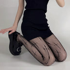 Japanese Lolita Retro Floral Rattan White Stocking Hot Tights Classic Lolita Hollowed Out Lace Mesh Stockings Bottomed Pantyhose