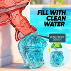 Electric Dinosaur Water Gun With LED Light Up Continuous Shooting Up to 8M Range Summer Pool Beach Toy for Kids Boys Girls