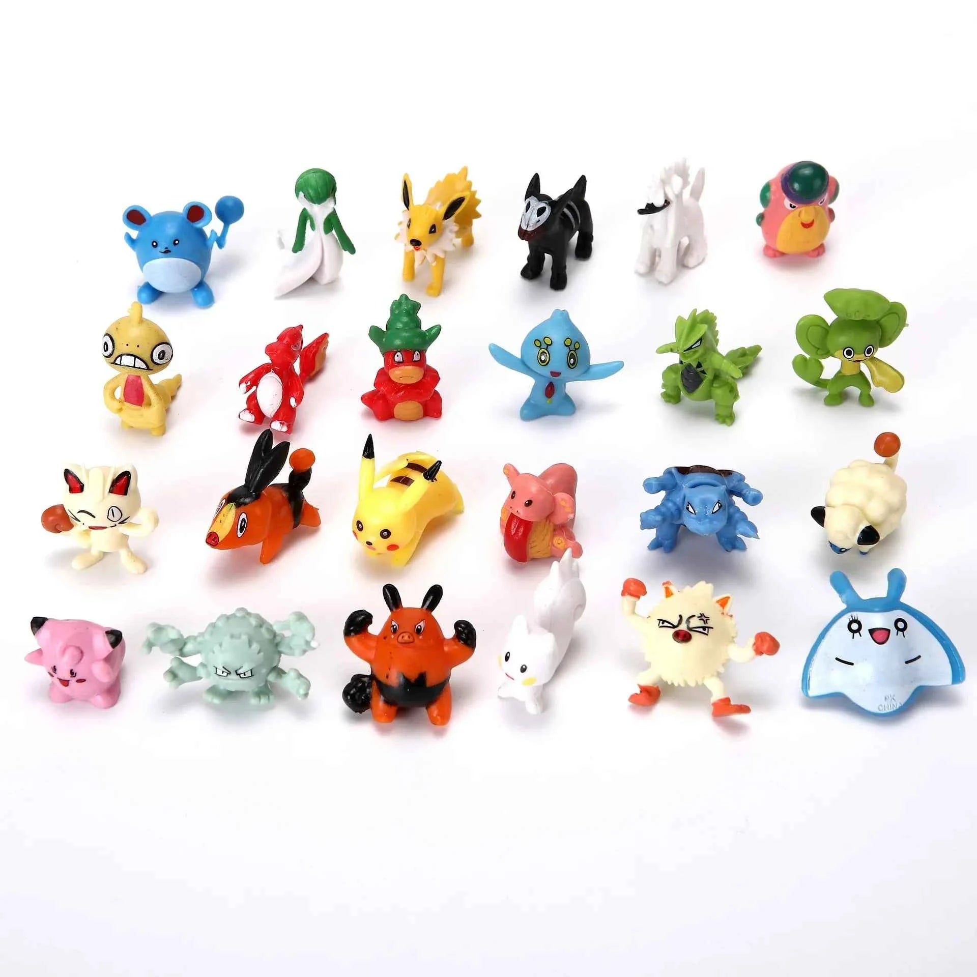 Pokemon Mini Figures Set 24–144PCS – Pikachu Anime Toy Collection