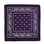 Fashion Hip Hop Bandana Kerchief Unisex Black Hair Band Neck Scarf Headwear Wrist Wraps Head Square Scarves Print Handkerchief