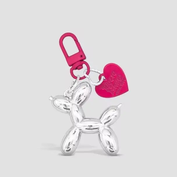 Jelly Cute Jelly Balloon Dog Keychain Pendant Cartoon Dog Chain Keychain - Lovely Accessory Jewelry Gift for Unisex Keys