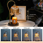 Tulip Flower Warm Candle Lamp French Retro Bedroom Bedside Lamp Fireless Fragrance Atmosphere Table Lamp