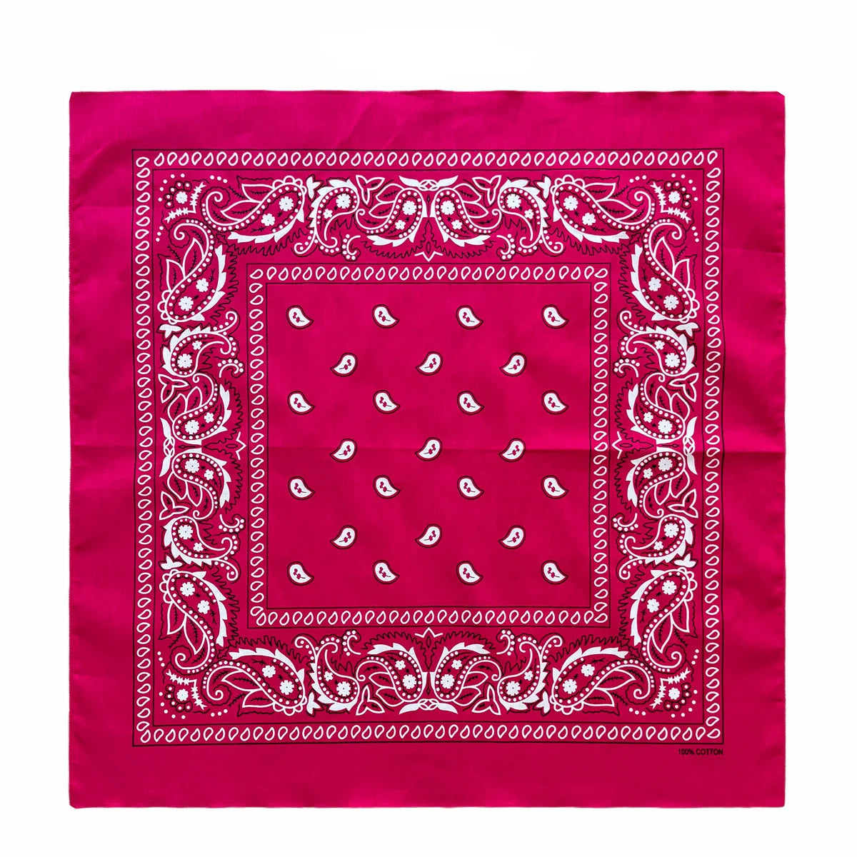 70CM Oversized Hip Hop Amoeba Cashew Cotton Square Bandana Scarf Headband Black Paisley Gifts For Men/Boys/Girls