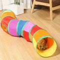 Cat Tunnel Foldable Cat Tunnel Pet Supplies Cat S T Y Pass Play Tunnel Cat Toy Breathable Drill Barrel for Indoor loud paper - WTN Essentials 