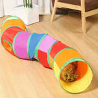 Cat Tunnel Foldable Cat Tunnel Pet Supplies Cat S T Y Pass Play Tunnel Cat Toy Breathable Drill Barrel for Indoor loud paper - WTN Essentials 
