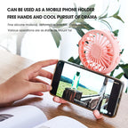 Portable USB Desktop Folding Fan,Outdoor Baby Stroller Handheld Fan, Summer Mute Small Multifunctional Octopus Mini Fan