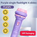 32 Patterns Flashlight Projector Dinosaur Animals Ocean Multi Digital Fruit Multiple Pattern Projection Flashlight Puzzle Toys