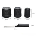 19-35pcs/Set Hair Roller Sets 18pcs Plastic Self Grip Heatless Hair Curlers 3 Sizes Hair Rollers Clips DIY Hairdressing Tools