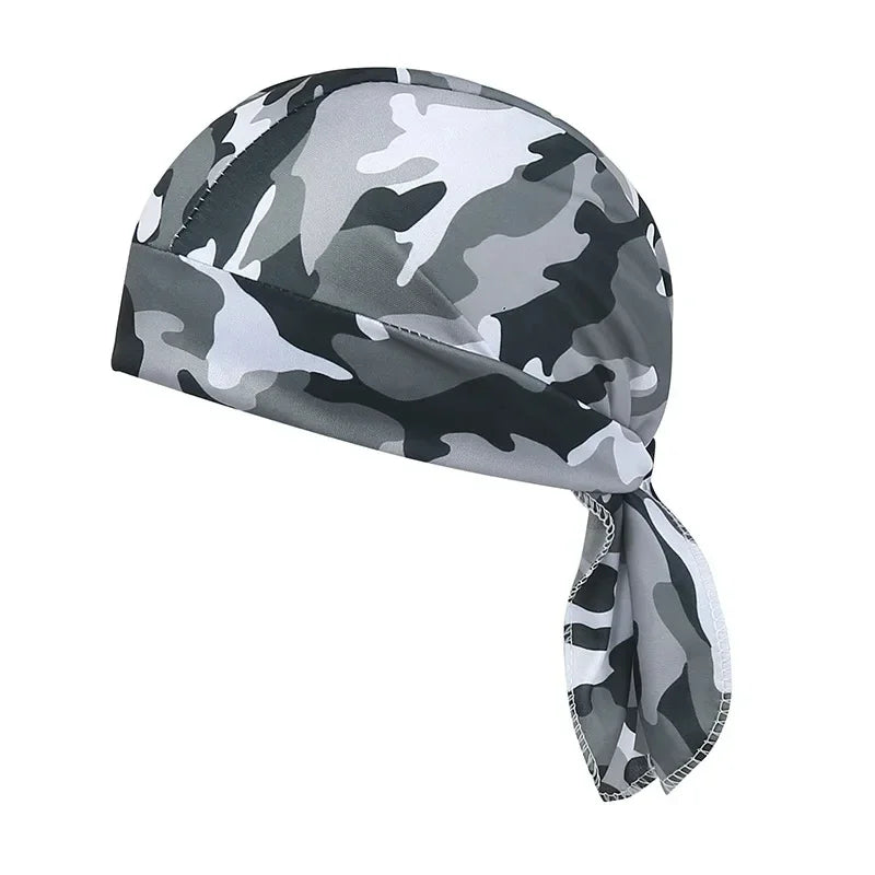Camouflage Headband Bandana Handkerchief Head Man Pirate Hat Cycling Hood Sun Protection Sports Breathable Printed Headscarf