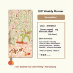 Kinbor 2027 Pocket Weekly Planner Notebook Limited Edition Week Journal Notebook Monthly Yearly Planning Book Travel Recording