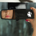 Halloween Car Rearview Mirror Ghost Stickers – Spooky Bat Decals