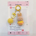 Miffy Cute Creative Fashion Plush Keychain Portable Decorative Rabbit Pendant Anime Bag Kawaii Suitable for Men and Women Gifts