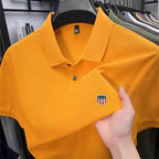 Men's Summer Luxury Brand Cotton 100% Polo Shirt Lapel Printing Short Sleeves T-Shirt Business Leisure Ventilate Men's Clothing