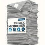5/10/20PCS Kitchen Towels – Ultra-Fine Fiber Cleaning Cloth Set, Absorbent, Soft, and Stain-Removing Light Gray Towels