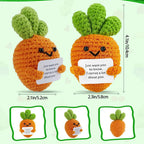 Positive Energy Duck Doll Hug Pocket Mini Handmade Plush Wool Knitting Dolls Funny Emotional Support Crochet Gift for Birthday