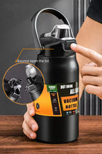 304 Stainless Steel Thermal Mug – Portable Vacuum Insulated Tumbler for Hot & Cold Drinks, Sports Water Bottle with Straw
