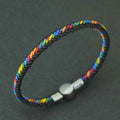 Unique Ethnic String Bracelet Unisex Handmade Braided Lucky Thread Distance Attract Couple Bangle Leisure Accessories Pulseria