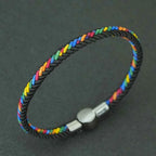 Unique Ethnic String Bracelet Unisex Handmade Braided Lucky Thread Distance Attract Couple Bangle Leisure Accessories Pulseria