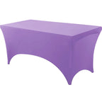 Spandex Tablecloth Tight Fitted Washable and Wrinkle Resistant Stretch Rectangular Patio Table Cover for Event Wedding Parties
