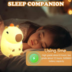 Cute Capybara Night Light Children's Silicone Nightlight Gift USB Rechargeable Animal Touch Bedside Sleep Lamp Decoration