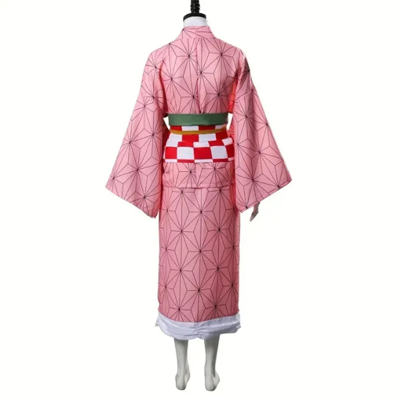 Costume de Cosplay Demon Slayer Kamado Nezuko, uniforme de fête de carnaval Anime japonais pour adultes, Costume d'halloween