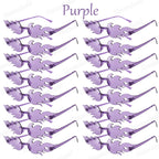 12-120Pcs Fire Flame Sunglasses Rimless Fire Sunglasses Candy Color Party Sunglasses Wedding Funny Sunglasses for Guest