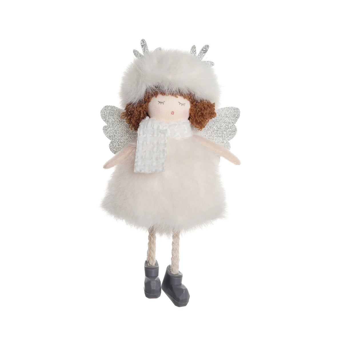 Christmas plush antlers angel girl pendant Christmas tree pendant creative doll pendant gift