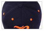 Embroidered Cotton Snapback Baseball Cap for Casual Outdoor Style