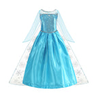 Frozen Elsa Anna Princess Girl Vestidos Costume Kid Dress Disney Snow Queen Halloween Cosplay Birthday Party Dress Up 2-10 Years