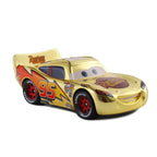 Disney Pixar Cars Piston Cup Racer Lightning McQueen Plated Version Magenta Color Alloy Diecast Model Toy Cars Children's Gift