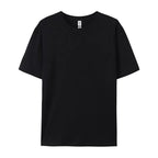 100% Cotton Solid Tshirts Men Woman Short Sleeve Fashion Brand Trend Casual Soft Clothing Tees Customized Products Summer Tops