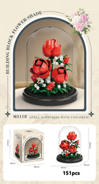 Eternal Flower Bouquet Bonsai Micro Building Blocks Set