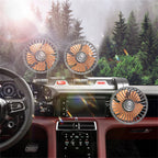 12v Automotive fan Car Fan 24v 360° Adjustable 3 Head Air Fan Low Noise Multifunctional Temporary Parking Card Auto Vehicles fan