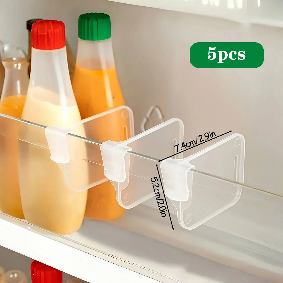 Clear Refrigerator Organizer Dividers – Adjustable Fridge Storage