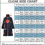 Akatsuki Anime Cosplay Costume Red Cloud Robe Set