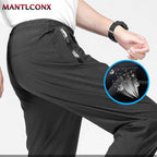 Breathable Men's Casual Pants Quick Dry Straight Elastic Waist Jogger Sweatpants Korean Classic Sport Trousers Plus Size 4XL 5XL