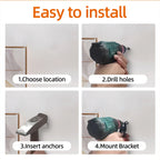 Heavy Duty Wall Mount Metal Hook Garage Organizer Bicycle Ladder Hanger Anti Slip Storage Hook For Garden Tools Home Workshop