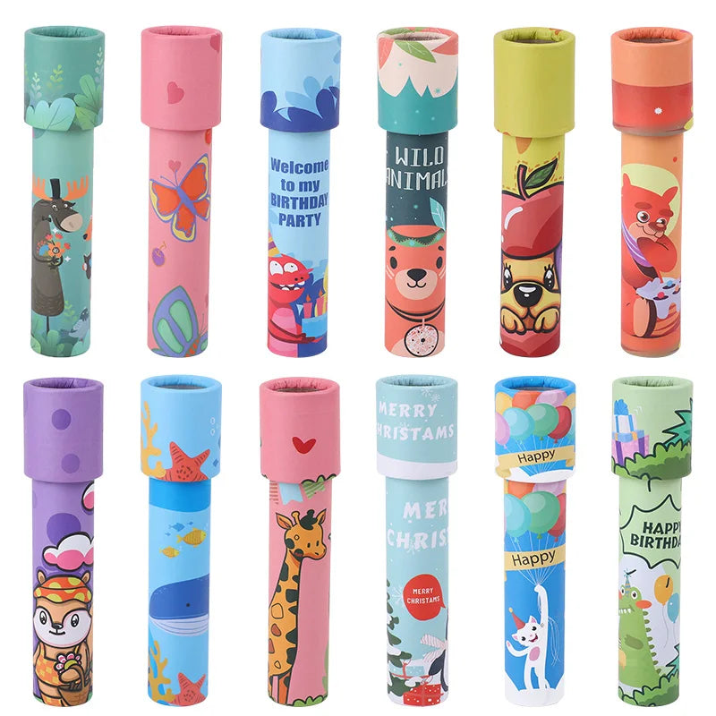5/10pcs Rotating Kaleidoscope Science Toys for Kids Birthday Party Favors Goodie Pinata Fillers Classroom Rewards Baby Shower