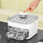 Press Ice Tray Ice Cube Mold Ice Box Ice Making Tool Large Capacity Ice Storage Ice Maker