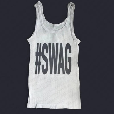 American fashion women's street vest Grunge Emo girl slim fit punk letter print cute crop top Y2k clothes Gothic baby top emo