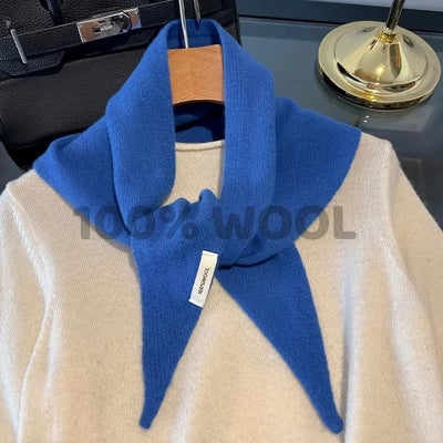 100% Wool Winter Scarf For Women Long Warm Cashmere Scarves Hijab Solid Lady Shawl Wrap Female Pashmina Bandana Head Scarfs New