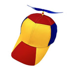 Bamboo Dragonfly Rainbow Sun Cap Funny Adventure Dad Hat Snapback Hat Helicopter Propeller Design for  Boys Girls Adult