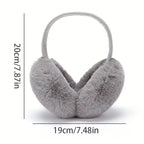 Solid Soft Plush Winter Earmuffs – Unisex Warm Ear Covers for Outdoor Use | Fashion Fleece Earflap Protection for Men & Women